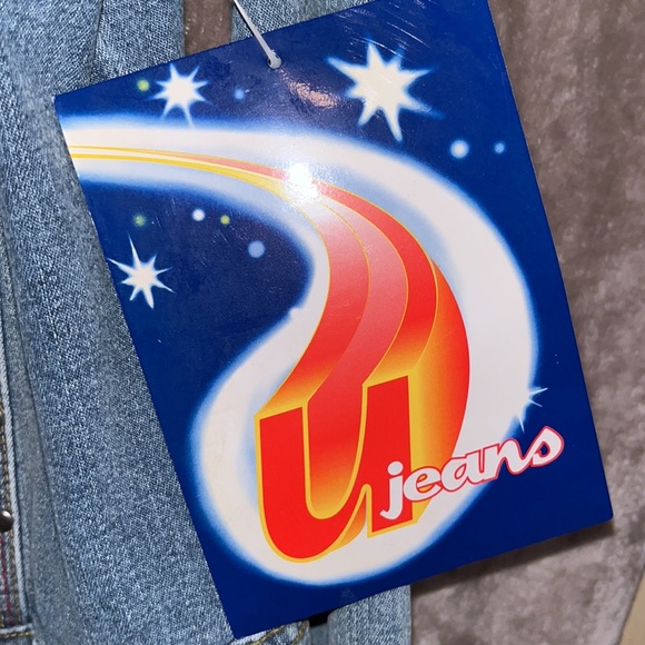 **REDUCED***  U JEANS  “04” SUGAR  BABY WORLD TOUR VINTAGE Spandex Denim jacket - Picture 2 of 8